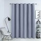 vidaXL Cortina opaca con anillas de metal gris 290x245 cm vidaXL Cortina opaca con anillas de metal gris 290x245 cm