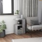 vidaXL Mesa auxiliar de madera contrachapada gris hormigón 36x30x56 cm vidaXL Mesa auxiliar de madera contrachapada gris hormigón 36x30x56 cm