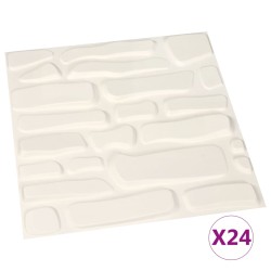 vidaXL Paneles de pared 3D 24 unidades 0,5x0,5 m 6 m²