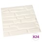 vidaXL Paneles de pared 3D 24 unidades 0,5x0,5 m 6 m² vidaXL Paneles de pared 3D 24 unidades 0,5x0,5 m 6 m²