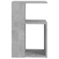 vidaXL Mesa auxiliar de madera contrachapada gris hormigón 36x30x56 cm vidaXL Mesa auxiliar de madera contrachapada gris hormigón 36x30x56 cm