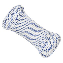 vidaXL Cuerda de barco polipropileno blanco 4 mm 250 m