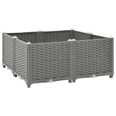 vidaXL Arriate polipropileno 80x80x38 cm