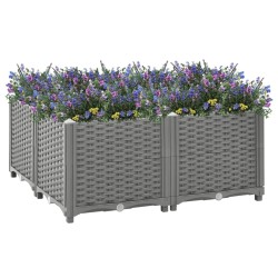 vidaXL Arriate polipropileno 80x80x38 cm