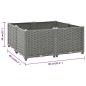 vidaXL Arriate polipropileno 80x80x38 cm vidaXL Arriate polipropileno 80x80x38 cm