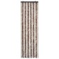 vidaXL Cortina mosquitera de chenilla beige y marrón claro 56x185 cm vidaXL Cortina mosquitera de chenilla beige y marrón claro 56x185 cm