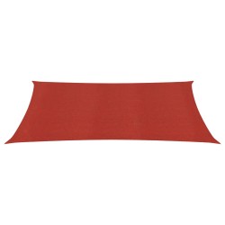 vidaXL Toldo de vela rojo HDPE 160 g/m² 3,5x5 m