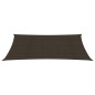 vidaXL Toldo de vela HDPE marrón 160 g/m² 2x5 m  