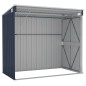 vidaXL Cobertizo de jardín de pared acero galvanizado 118x194x178 cm vidaXL Cobertizo de jardín de pared acero galvanizado 118x194x178 cm