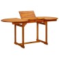 vidaXL Mesa de comedor jardín madera maciza acacia (120-170)x80x75 cm vidaXL Mesa de comedor jardín madera maciza acacia (120-170)x80x75 cm