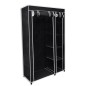 vidaXL Armario plegable 110x45x175 cm negro 