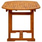 vidaXL Mesa de comedor jardín madera maciza acacia (120-170)x80x75 cm vidaXL Mesa de comedor jardín madera maciza acacia (120-170)x80x75 cm