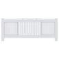 vidaXL Cubierta para radiador MDF blanco 205 cm vidaXL Cubierta para radiador MDF blanco 205 cm