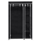 vidaXL Armario plegable 110x45x175 cm negro 