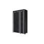 vidaXL Armario plegable 110x45x175 cm negro 