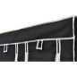 vidaXL Armario plegable 110x45x175 cm negro 