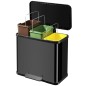 Hailo Cubo con pedal Oko Trio Plus tamaño L 3x9 L negro 0633-260 