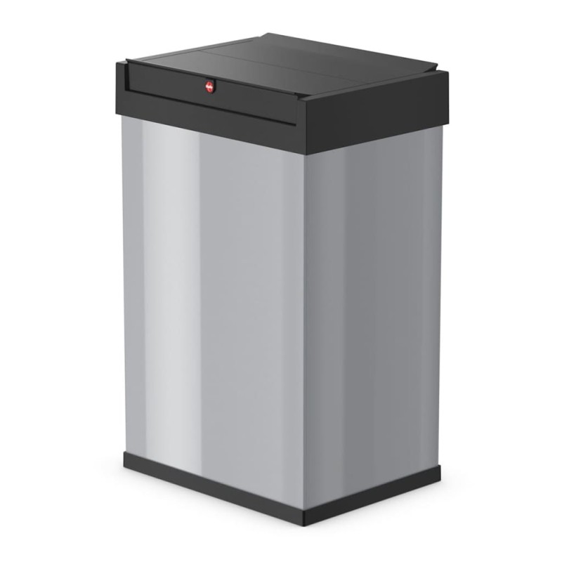 Hailo Cubo de basura Big-Box Swing tamaño L 35 L plateado 0840-121 Hailo Cubo de basura Big-Box Swing tamaño L 35 L plateado 0840-121
