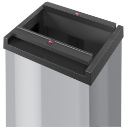 Hailo Cubo de basura Big-Box Swing tamaño L 35 L plateado 0840-121