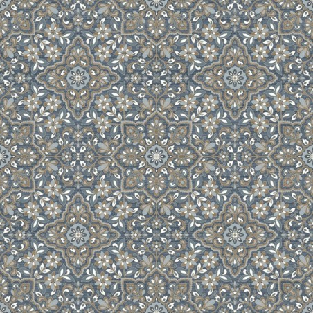 Noordwand Papel de pared Homestyle Portugese Tiles marrón y azul