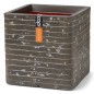 Capi Macetero Nature Row cuadrado verde oliva 40x40x40 cm Capi Macetero Nature Row cuadrado verde oliva 40x40x40 cm