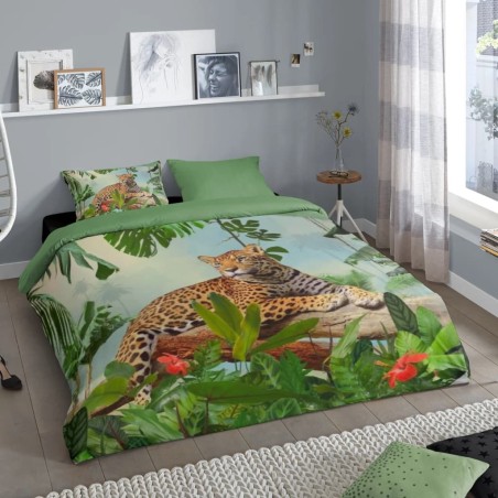Good Morning Funda de edredón JUNGLE 200x200/220 cm multicolor