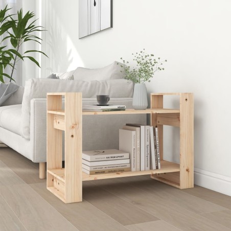 vidaXL Estantería/divisor de espacios madera maciza pino 80x35x56,5 cm