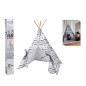 Pets Collection Carpa para mascotas Tipi lona 56x56x74 cm
