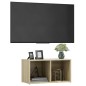 vidaXL Mueble para TV madera contrachapada roble Sonoma 72x35x36,5 cm vidaXL Mueble para TV madera contrachapada roble Sonoma 72x35x36,5 cm