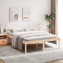 vidaXL Cama para personas mayores madera maciza de pino 160x200 cm