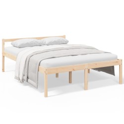 vidaXL Cama para personas mayores madera maciza de pino 160x200 cm