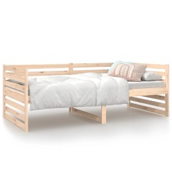 vidaXL Sofá cama madera maciza de pino 90x190 cm