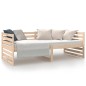 vidaXL Sofá cama madera maciza de pino 90x190 cm