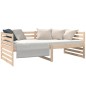 vidaXL Sofá cama madera maciza de pino 90x190 cm