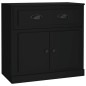 vidaXL Aparador de madera contrachapada negro 70x35,5x67,5 cm vidaXL Aparador de madera contrachapada negro 70x35,5x67,5 cm