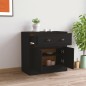 vidaXL Aparador de madera contrachapada negro 70x35,5x67,5 cm vidaXL Aparador de madera contrachapada negro 70x35,5x67,5 cm