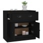 vidaXL Aparador de madera contrachapada negro 70x35,5x67,5 cm vidaXL Aparador de madera contrachapada negro 70x35,5x67,5 cm