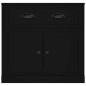 vidaXL Aparador de madera contrachapada negro 70x35,5x67,5 cm vidaXL Aparador de madera contrachapada negro 70x35,5x67,5 cm