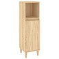 vidaXL Armario de baño madera contrachapada roble Sonoma 30x30x100 cm