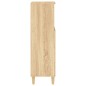 vidaXL Armario de baño madera contrachapada roble Sonoma 30x30x100 cm