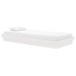 vidaXL Estructura de cama madera maciza blanco 90x200 cm