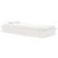 vidaXL Estructura de cama madera maciza blanco 90x200 cm