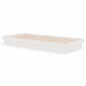 vidaXL Estructura de cama madera maciza blanco 90x200 cm