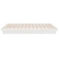 vidaXL Estructura de cama madera maciza blanco 90x200 cm