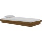 vidaXL Estructura cama individual madera maciza marrón miel 90x190 cm
