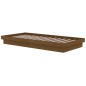 vidaXL Estructura cama individual madera maciza marrón miel 90x190 cm
