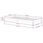 vidaXL Estructura cama individual madera maciza marrón miel 90x190 cm