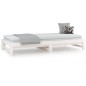 vidaXL Sofá cama extraíble madera maciza de pino blanco 2x(80x200) cm vidaXL Sofá cama extraíble madera maciza de pino blanco 2x(80x200) cm
