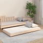 vidaXL Estructura de cama madera maciza de pino 75x190 cm vidaXL Estructura de cama madera maciza de pino 75x190 cm