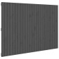 vidaXL Cabecero de cama de pared madera maciza pino gris 159,5x3x110cm vidaXL Cabecero de cama de pared madera maciza pino gris 159,5x3x110cm